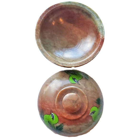 For the Birds Soapstone Pot - Picture 2 of 2